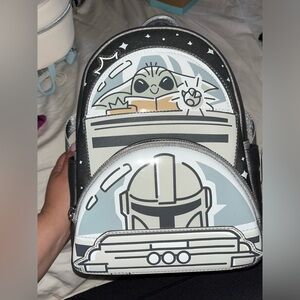 Star Wars loungefly mandolorian grogu mini backpack